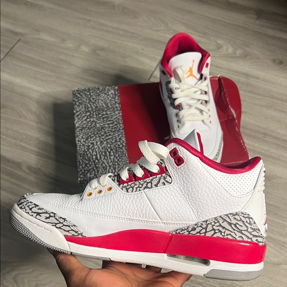 Air Jordan 3 Retro Cardinal Red (9) - Picture 5 of 15